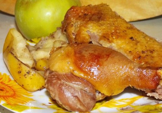 Утка с яблоками Утка с яблоками