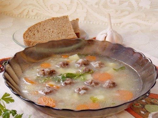 Суп с фрикадельками