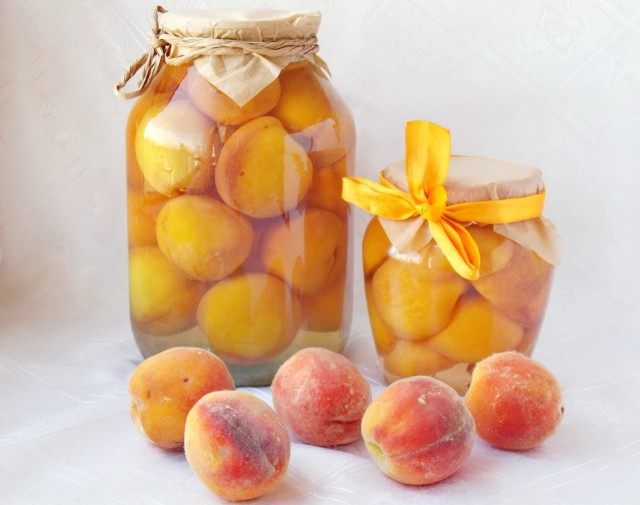 Консервированные персики в сиропе 