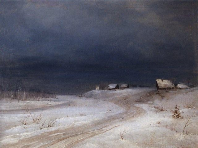 А.К. Саврасов, Зимний пейзаж (1880 г.) А.К. Саврасов, Зимний пейзаж (1880 г.)