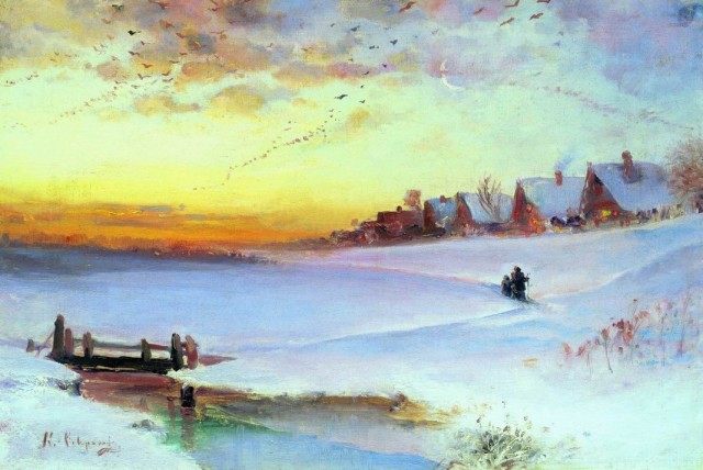 Саврасов А.К. Зимний пейзаж. Оттепель. 1890-е Саврасов А.К. Зимний пейзаж. Оттепель. 1890-е