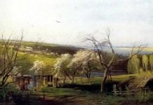 А. К. Саврасов Сельский вид (1867г.)