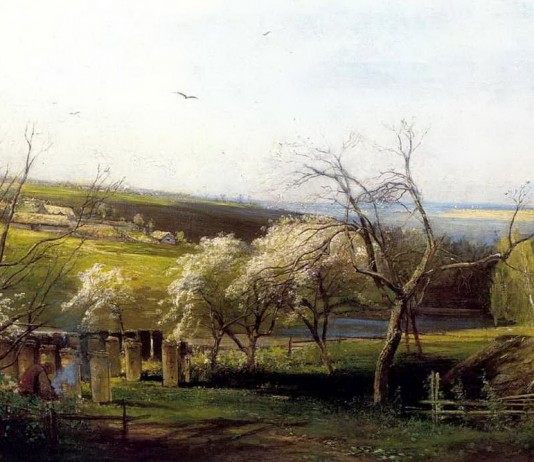 А. К. Саврасов Сельский вид (1867г.)