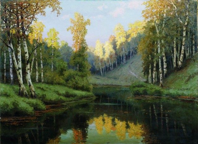 Волков Ефим. Лесное озеро. (1910) Волков Ефим. Лесное озеро. (1910)