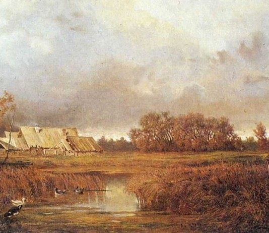 Волков Ефим Ефимович. Болото осенью. 1871.