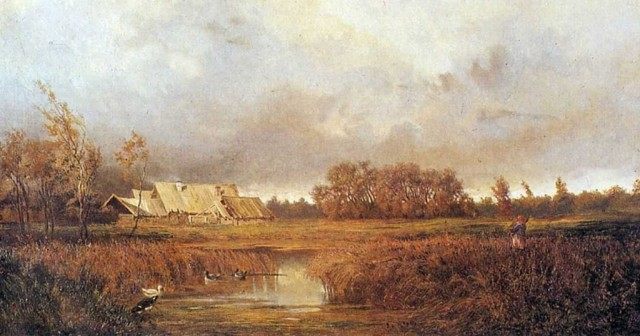 Волков Ефим Ефимович. Болото осенью. 1871. Волков Ефим Ефимович. Болото осенью. 1871.