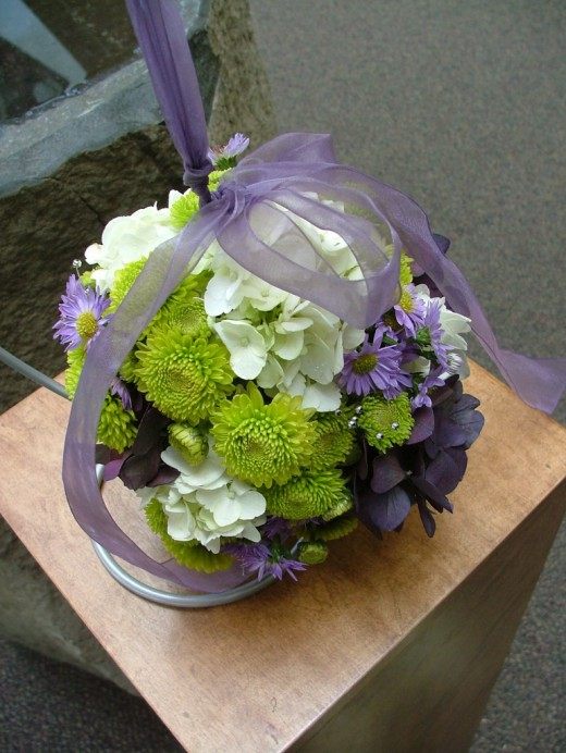 Букет (Bouquet) Свадебная помандера из гортензий и хризантем