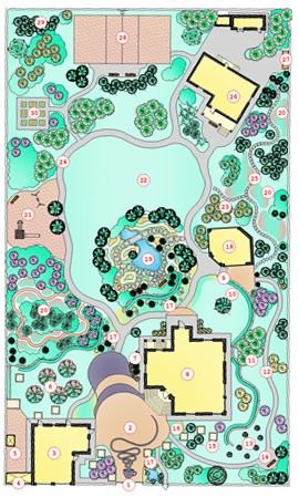 Проект ландшафтного дизайна лесного участка (The project landscaping forest plot)