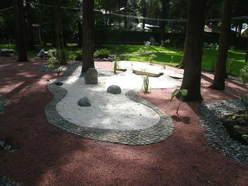 Оформление территории в стиле Японского садика (Making the territory in the style of Japanese garden)