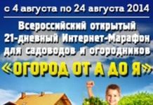 Интернет-марафон «Огород от А до Я»