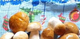 Почистите грибы