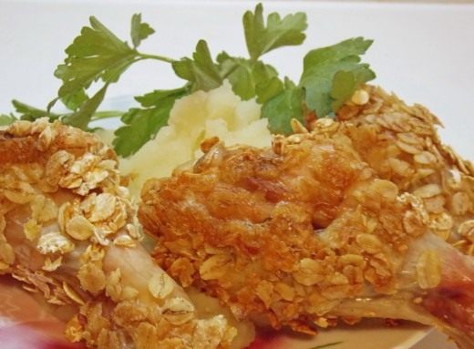 Куриные ножки в панировке из хлопьев