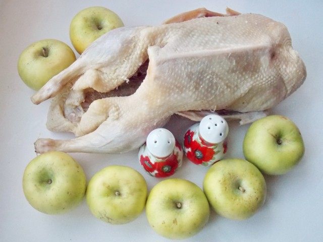 Утка с яблоками, набор продуктов Утка с яблоками, набор продуктов