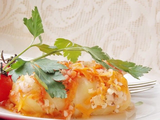 Постные голубцы с овощами Постные голубцы с овощами