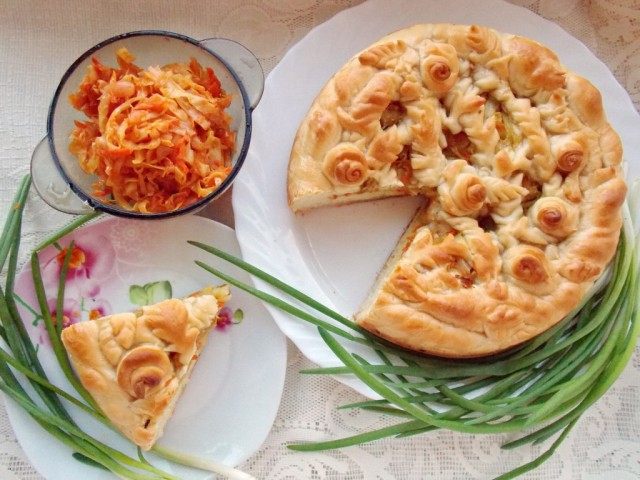 Капустный пирог, сытное и постное блюдо Капустный пирог, сытное и постное блюдо