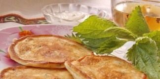 Оладьи с молодой крапивой