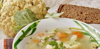 Суп с цветной капустой