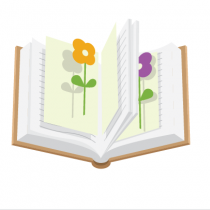 Поместите растение между двумя листами бумаги и уложите в книгу