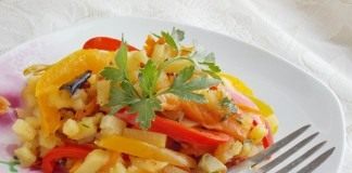 Жареная картошка с овощами