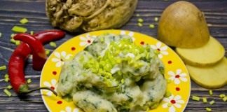 Ньокки с сельдереем, шпинатом и картошкой
