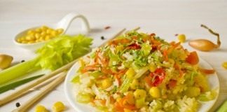 Рис по-пекински с овощами – постный рецепт