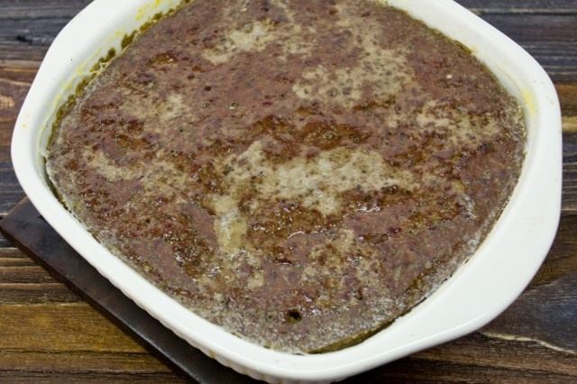 Печеночный паштет из говяжьей печени с грибами и овощами в духовке Печеночный паштет из говяжьей печени с грибами и овощами в духовке
