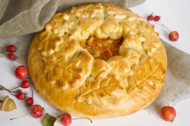 Пирог с курицей и овощами Пирог с курицей и овощами