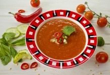 Холодный томатный суп — Гаспачо