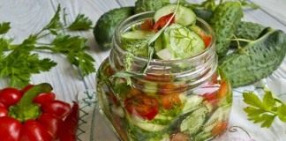 Салат из огурцов с болгарским перцем – на зиму