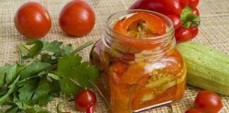 Салат из запеченных овощей на зиму