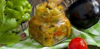 Рагу из овощей, запеченных на противне