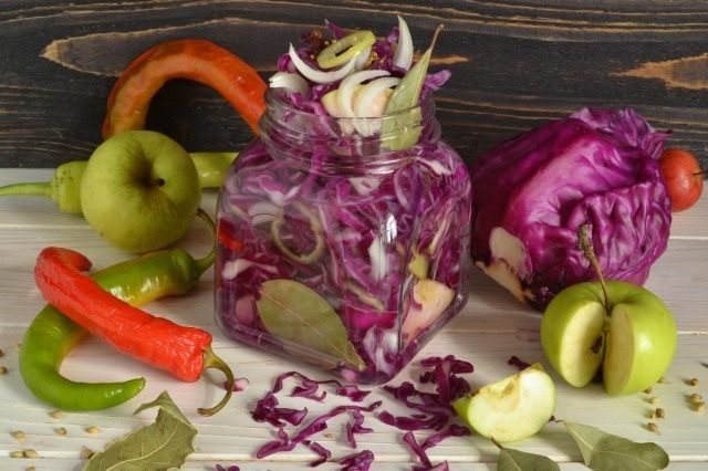 Маринованная краснокочанная капуста Маринованная краснокочанная капуста