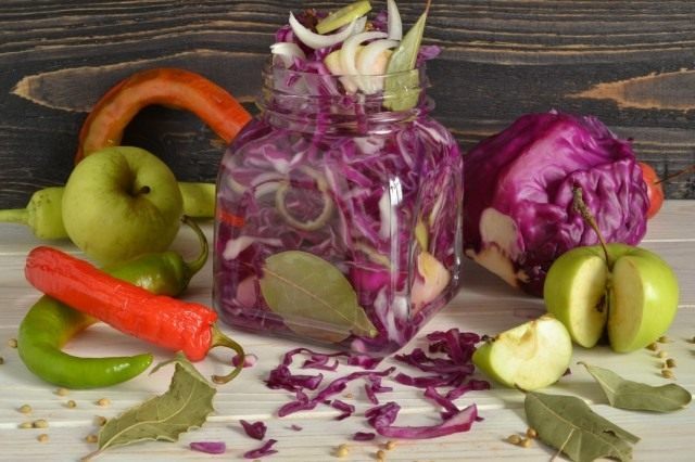 Маринованная краснокочанная капуста Маринованная краснокочанная капуста