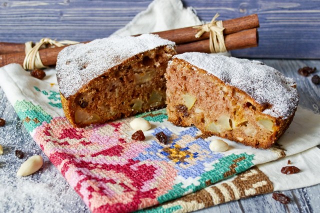 Фруктовый пирог с яблоками, грушами и орехами Фруктовый пирог с яблоками, грушами и орехами