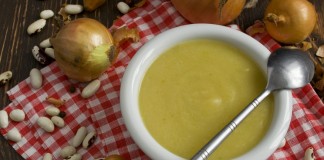 Крем-суп из консервированной фасоли