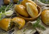 Пирожки с рисом и яйцом в духовке