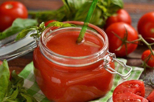 Домашний томатный сок в блендере