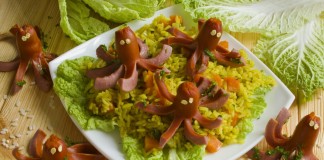 Плов с сосисками