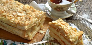 Пирожное «Наполеон» с заварным кремом