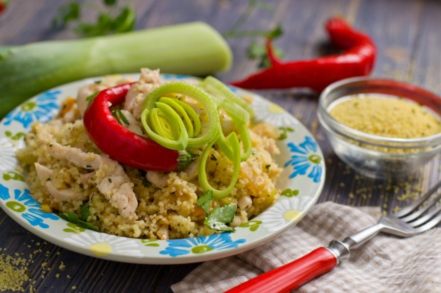 Кускус с курицей Кускус с курицей