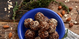 Постные конфеты с орехами и гранолой
