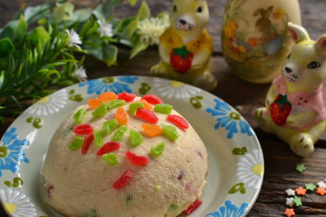 Пасха творожная со сгущенкой и арахисовой пастой Пасха творожная со сгущенкой и арахисовой пастой
