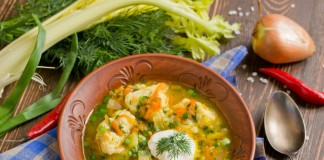 Рыбный суп с картофельными клёцками