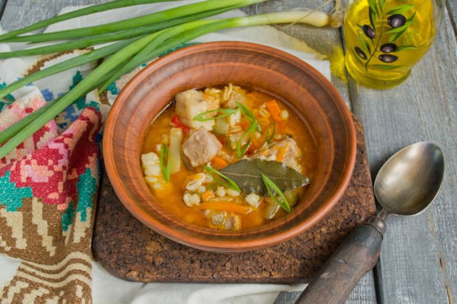 Солянка с картошкой и перловкой готова! Солянка с картошкой и перловкой готова!