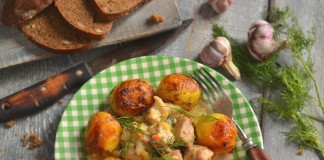 Свинина с кабачками и картошкой