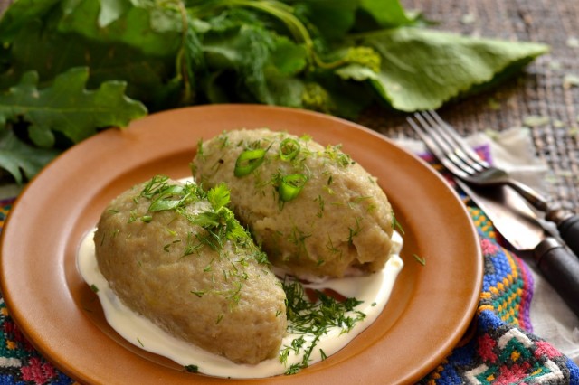 Картофельные клёцки с мясом
