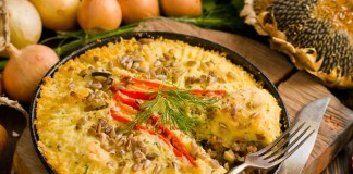 Картофельный пирог с фаршем