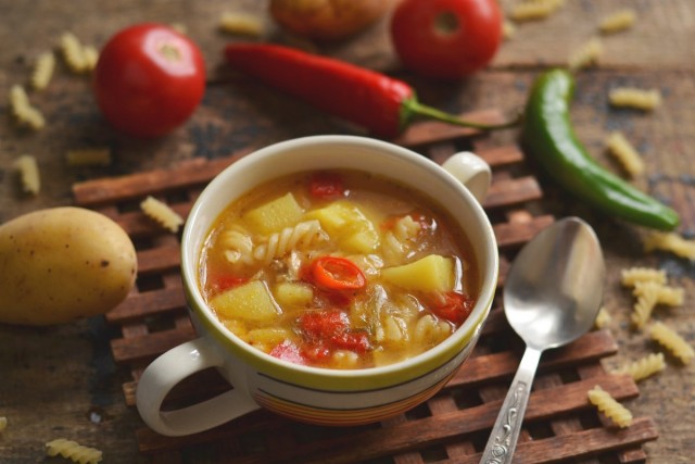 Суп с макаронами и овощами — когда быстро, полезно и вкусно
