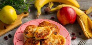 Фруктовые сырники без яиц