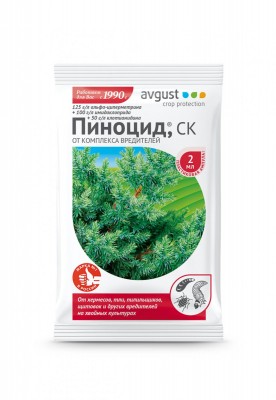 Незаменимый препарат от комплекса вредителей на хвойных растениях «Пиноцид» Незаменимый препарат от комплекса вредителей на хвойных растениях «Пиноцид»